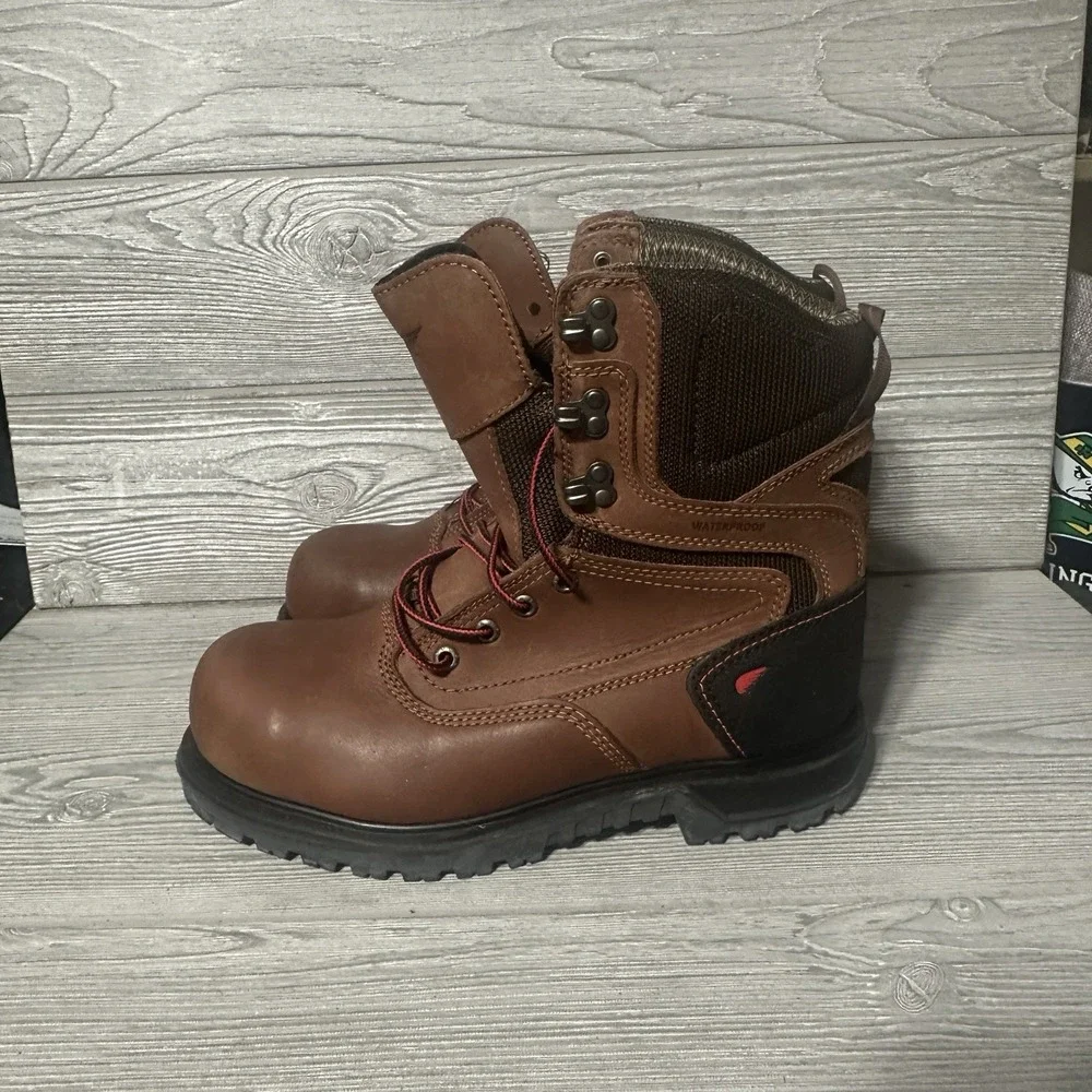 Red Wing 3554 BRNR XP Safety Toe Work Boots Womens 8.5 D ASTM CSA Standards READ